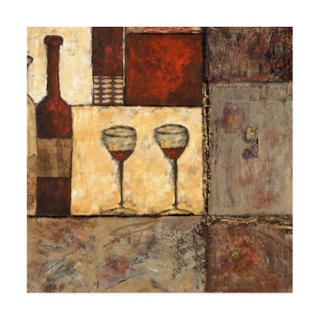 Elizabeth Franklin 'Wine For Two Ii' Canvas Art,35x35